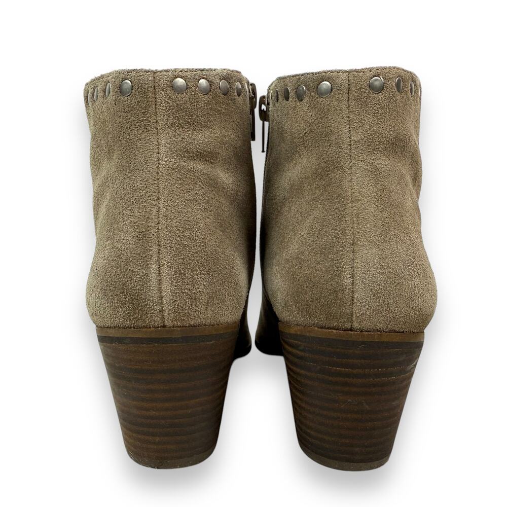 LUCKY BRAND tan suede studded cowgirl western boots - Picture 12 of 16